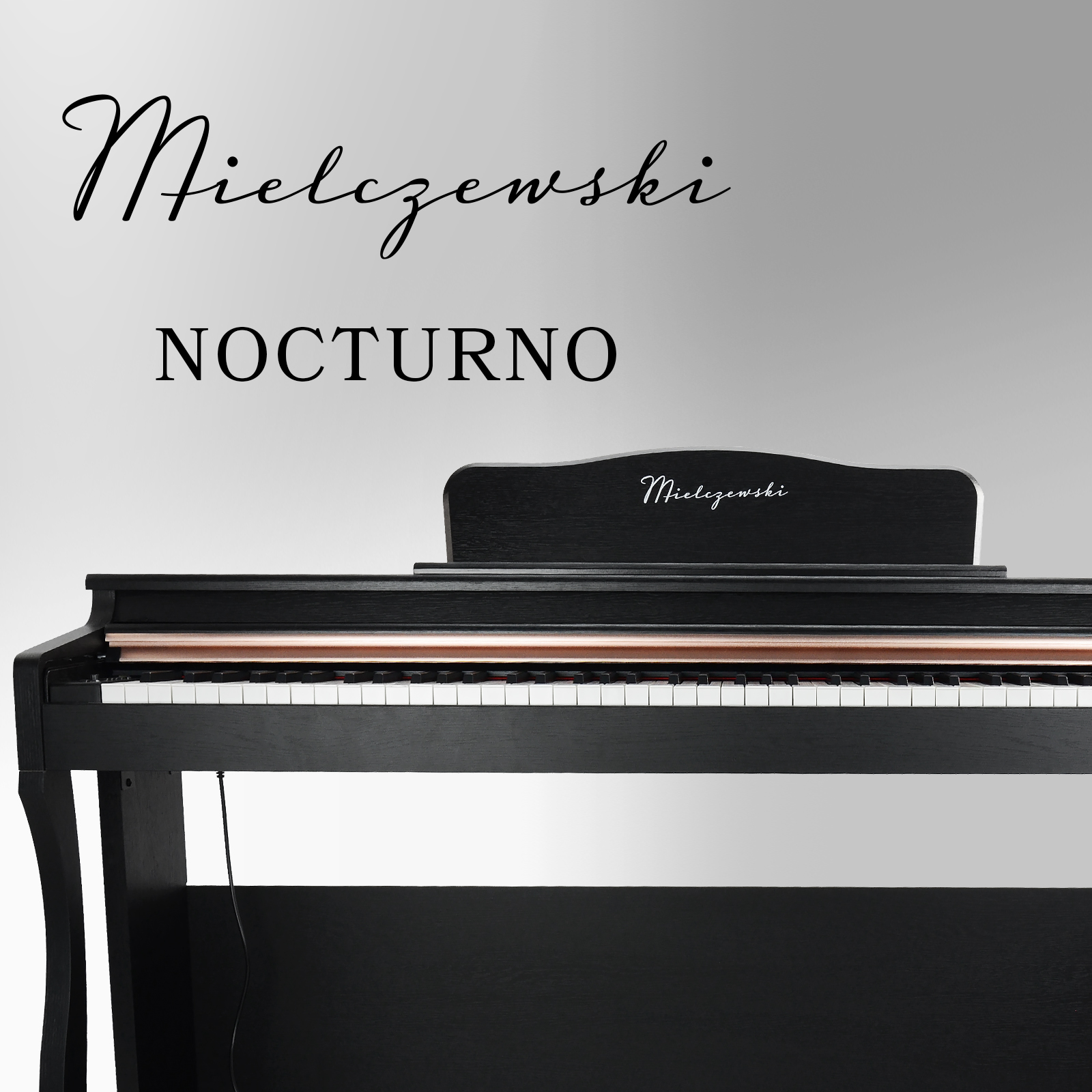 Pianino cyfrowe Nocturno czarne – 88 dynamicznych klawiszy z klapą i trzema pedałami