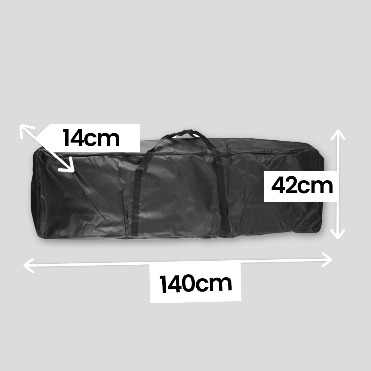Digital piano cover with accessory pocket – sustain pedal and cables
