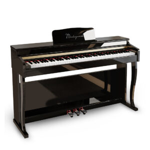 Pianino cyfrowe ważone PRELUDE z mechanizmem młoteczkowym czarny połysk