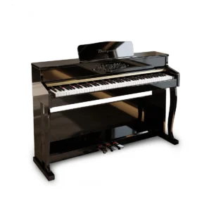 Pianino cyfrowe RHAPSODY z mechanizmem młoteczkowym czarne połysk