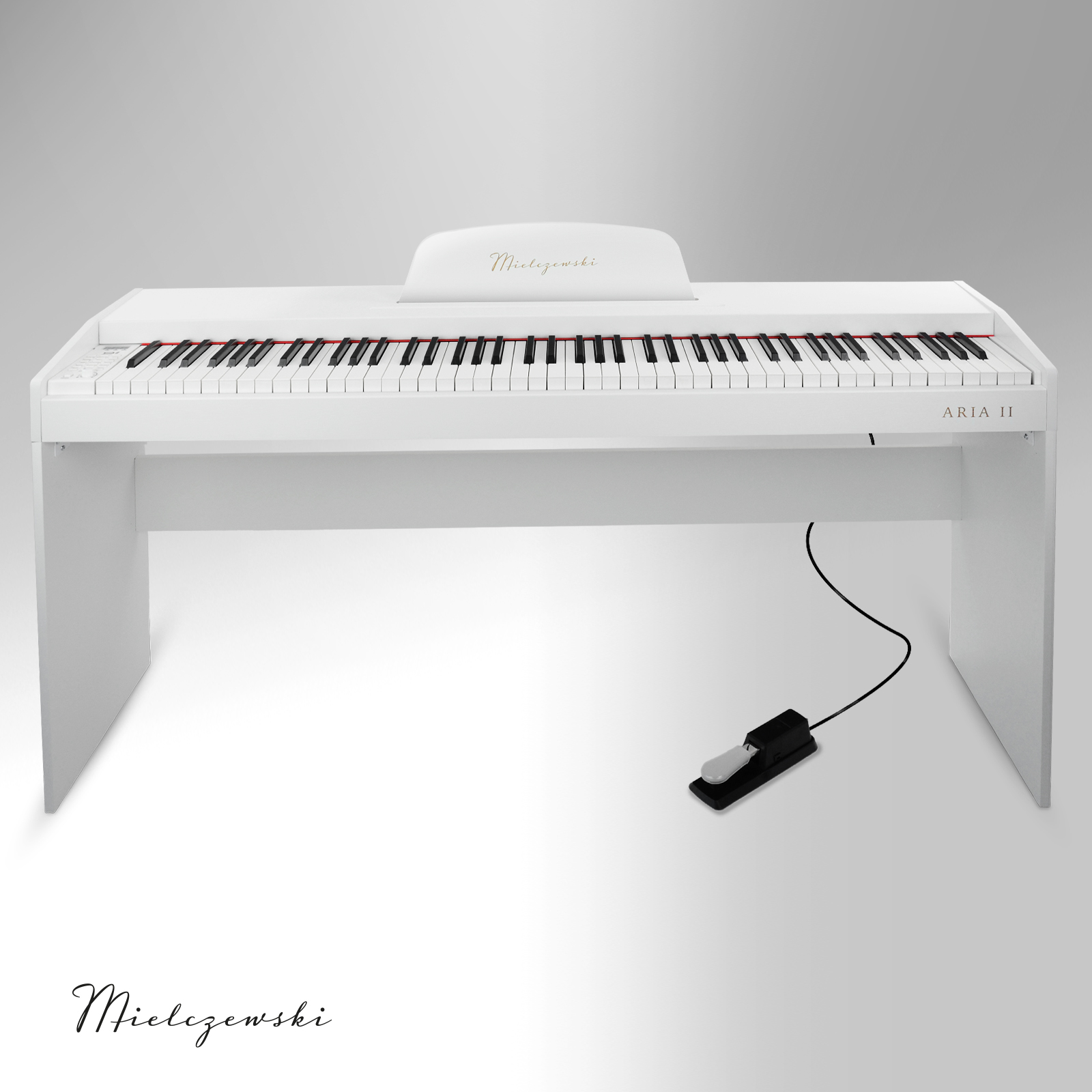 Pianino cyfrowe ARIA II białe - zdjęcie 5