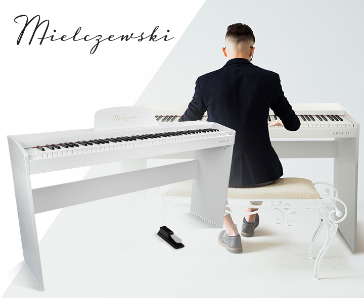 Pianino cyfrowe ARIA II białe - zdjęcie 2