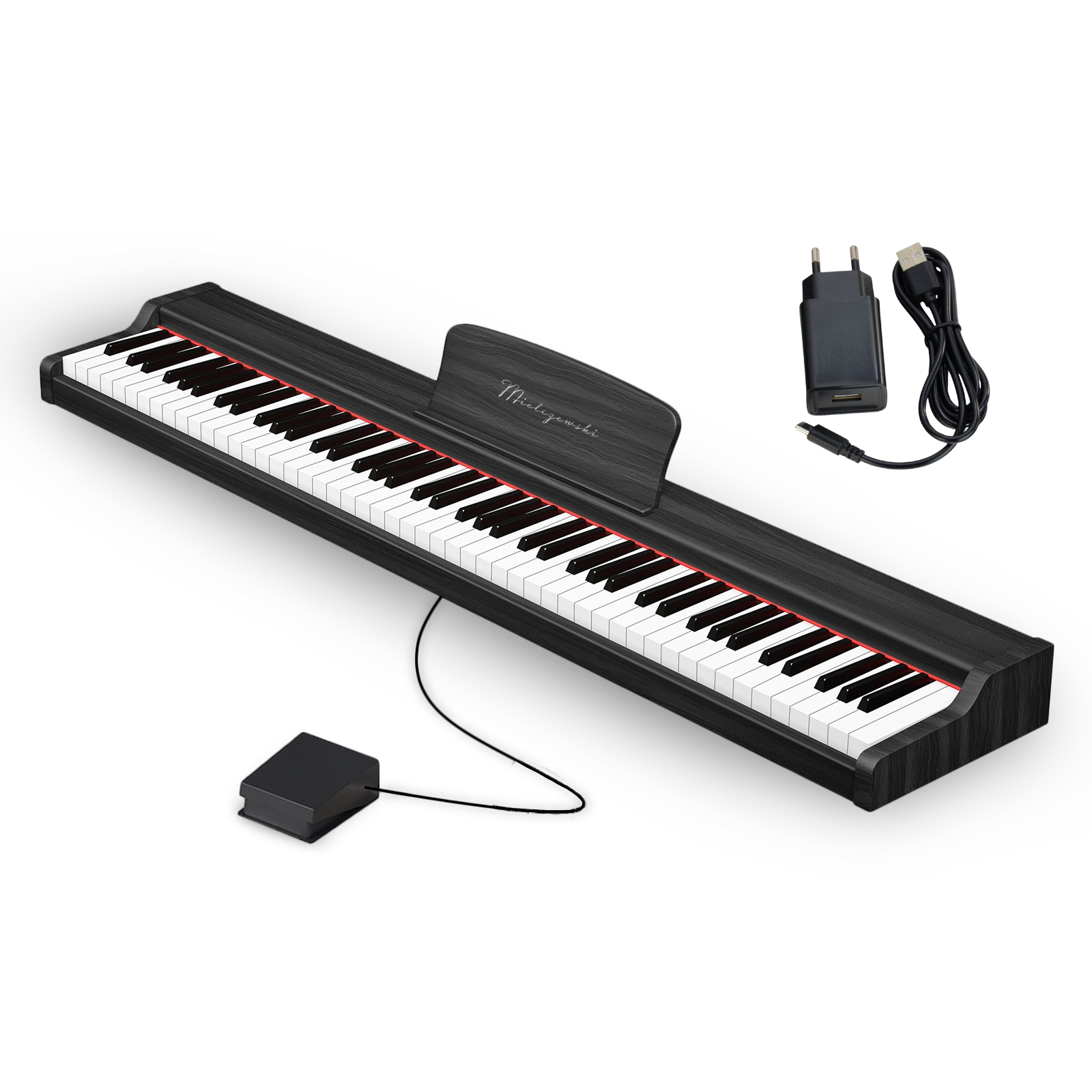 Pianino cyfrowe CANZONA czarne - zdjęcie 3