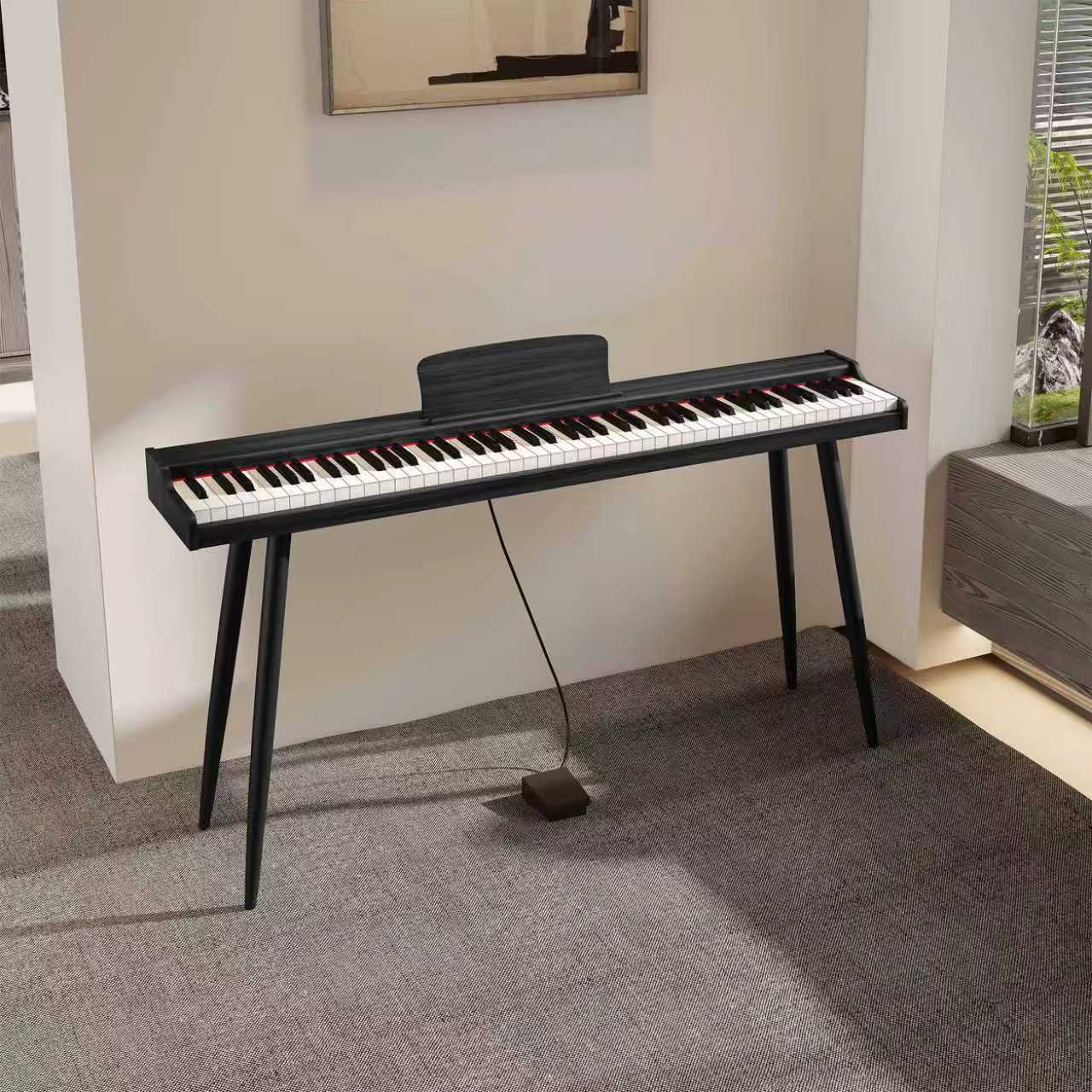 Pianino cyfrowe z nogami CANZONETTA czarne Mielczewski