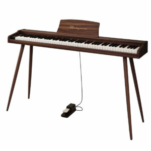 Pianino cyfrowe VIRELAI 88 klawiszy z nogami brązowe