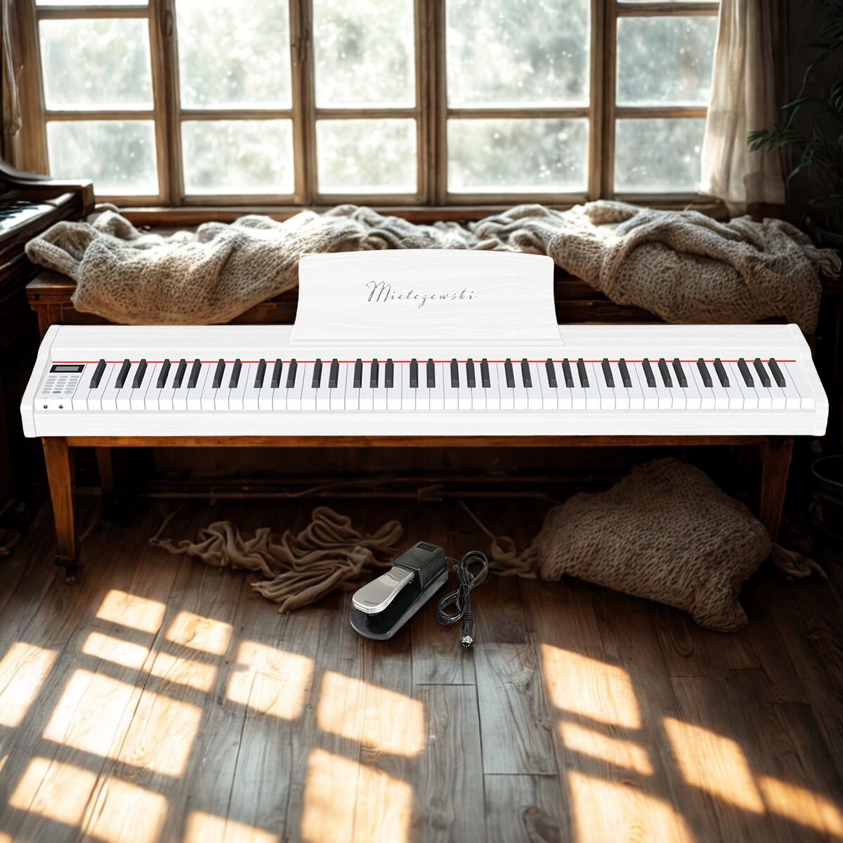 Pianino cyfrowe TIENTO białe - zdjęcie 8