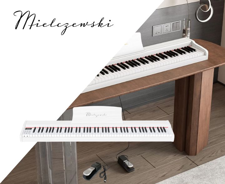 Pianino cyfrowe TIENTO białe - zdjęcie 2