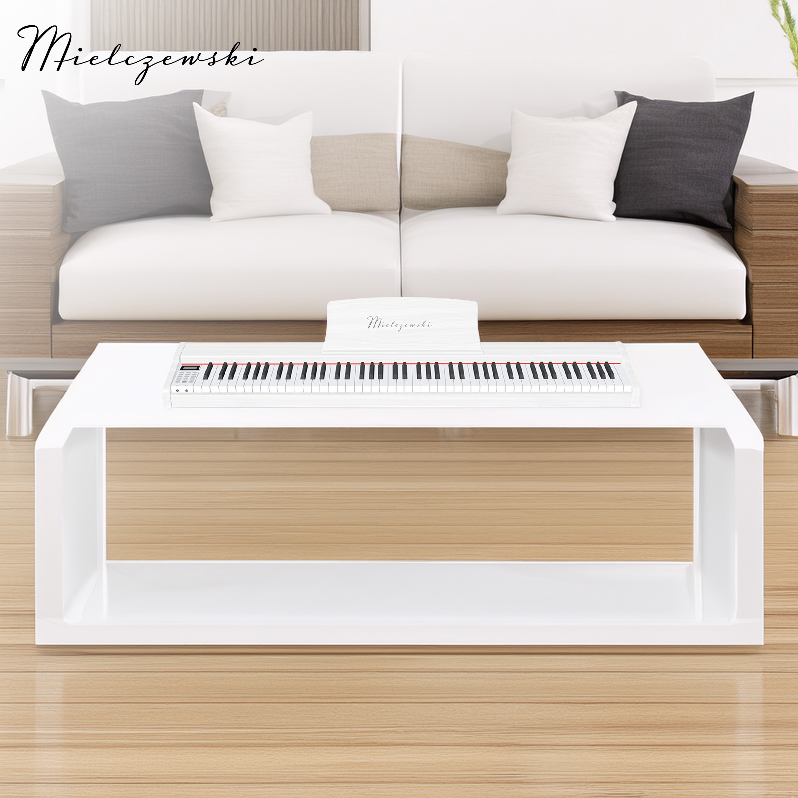 Pianino cyfrowe TIENTO białe - zdjęcie 6
