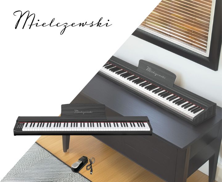 Pianino cyfrowe TIENTO czarne - zdjęcie 4
