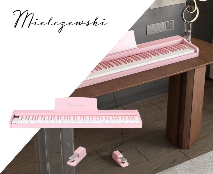 Pianino cyfrowe TIENTO różowe - zdjęcie 2