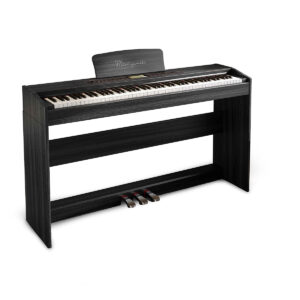 Pianino cyfrowe ważone CANTATA z mechanizmem młoteczkowym czarne ze statywem