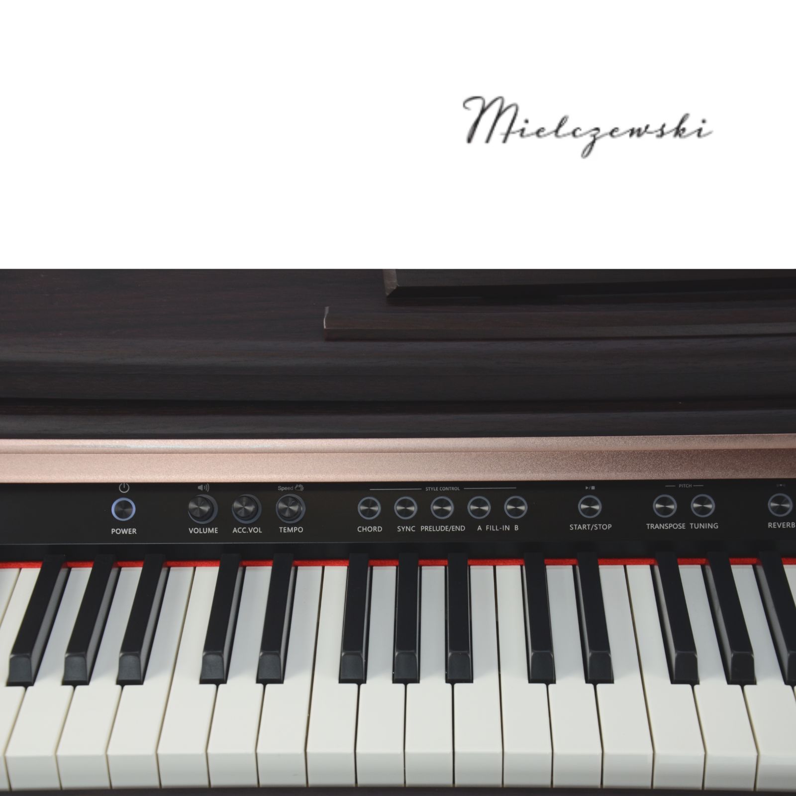 Pianino cyfrowe Caprice brązowe - zdjęcie 14