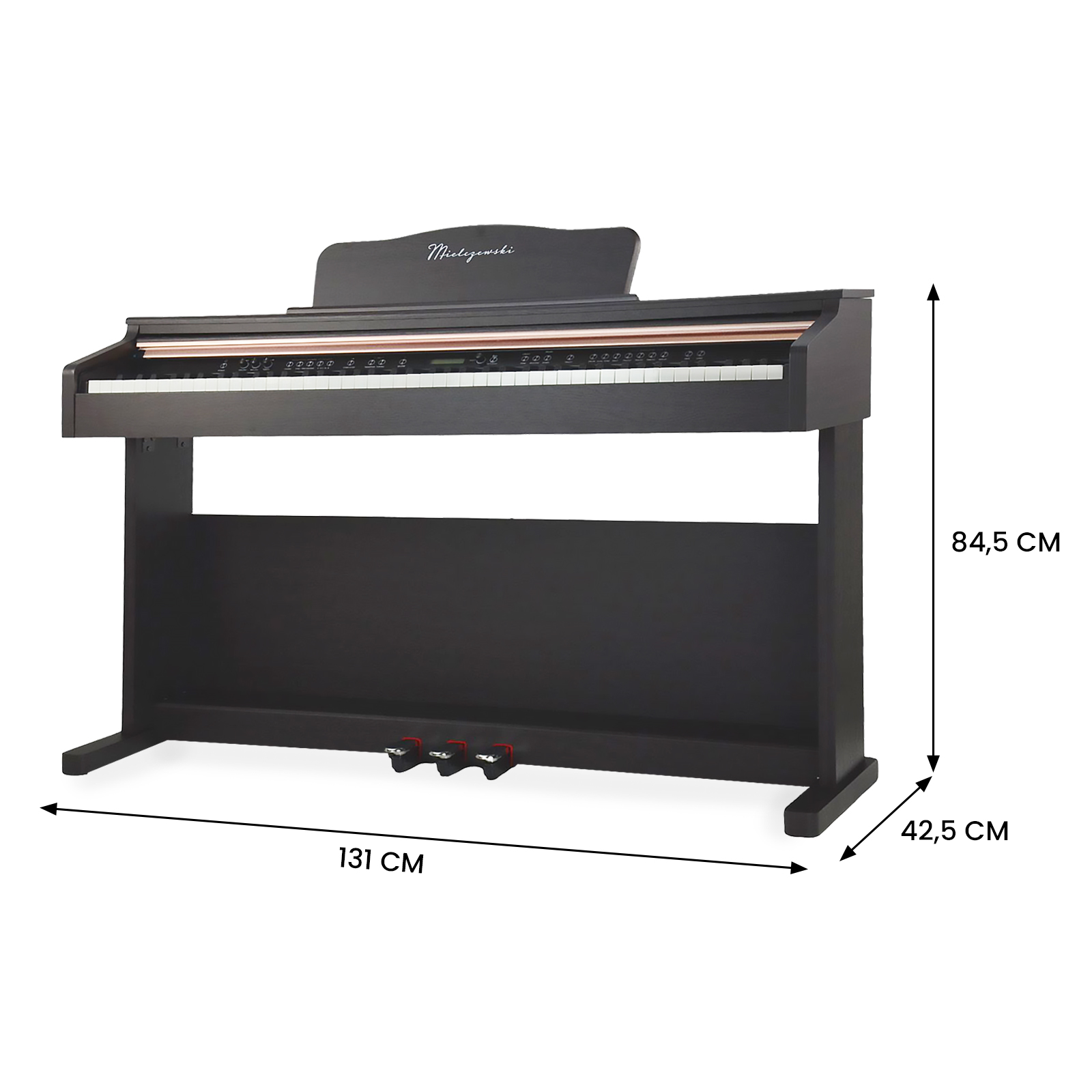 Pianino cyfrowe Caprice brązowe - zdjęcie 6