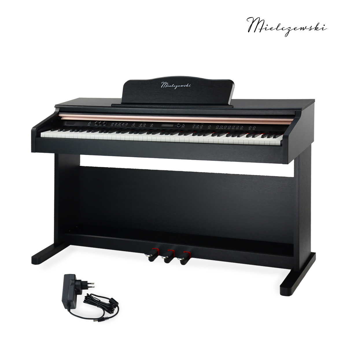 Pianino cyfrowe ważone młoteczkowe CAPRICE czarne Mielczewski