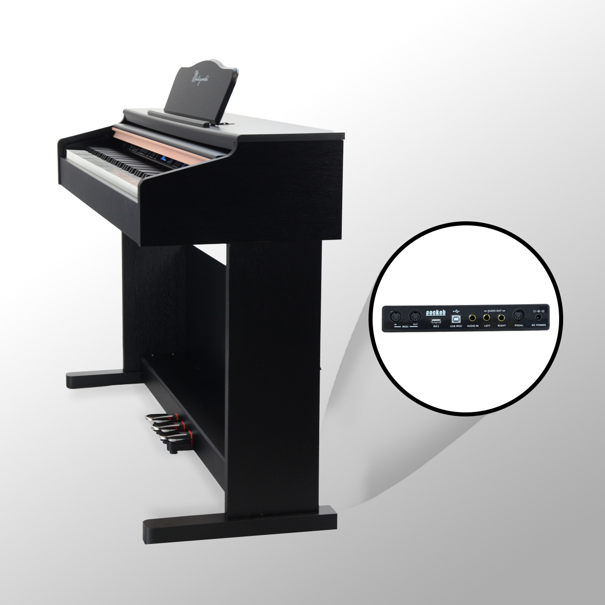 Pianino cyfrowe Caprice czarne - zdjęcie 8